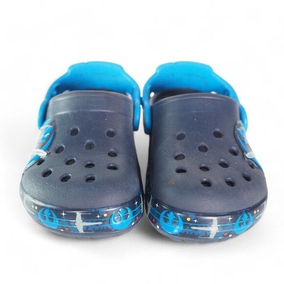 Crocs Star Wars Luke Skywalker Outdoor Clogs Multicolor Youth Kids C7 - Picture 3 of 10